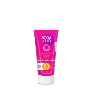 Солнцезащитный бальзам eva sun c витамином e для взрослых и детей от 6 месяцев  spf 50, 175 мл